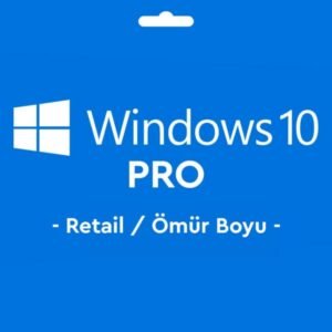 Windows 10 Pro Retail Key Lisans Anahtarı Ömür Boyu