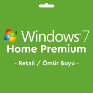 Windows 7 Home Premium Retail Key 32&64 Bit Lisans Anahtarı Ömür Boy